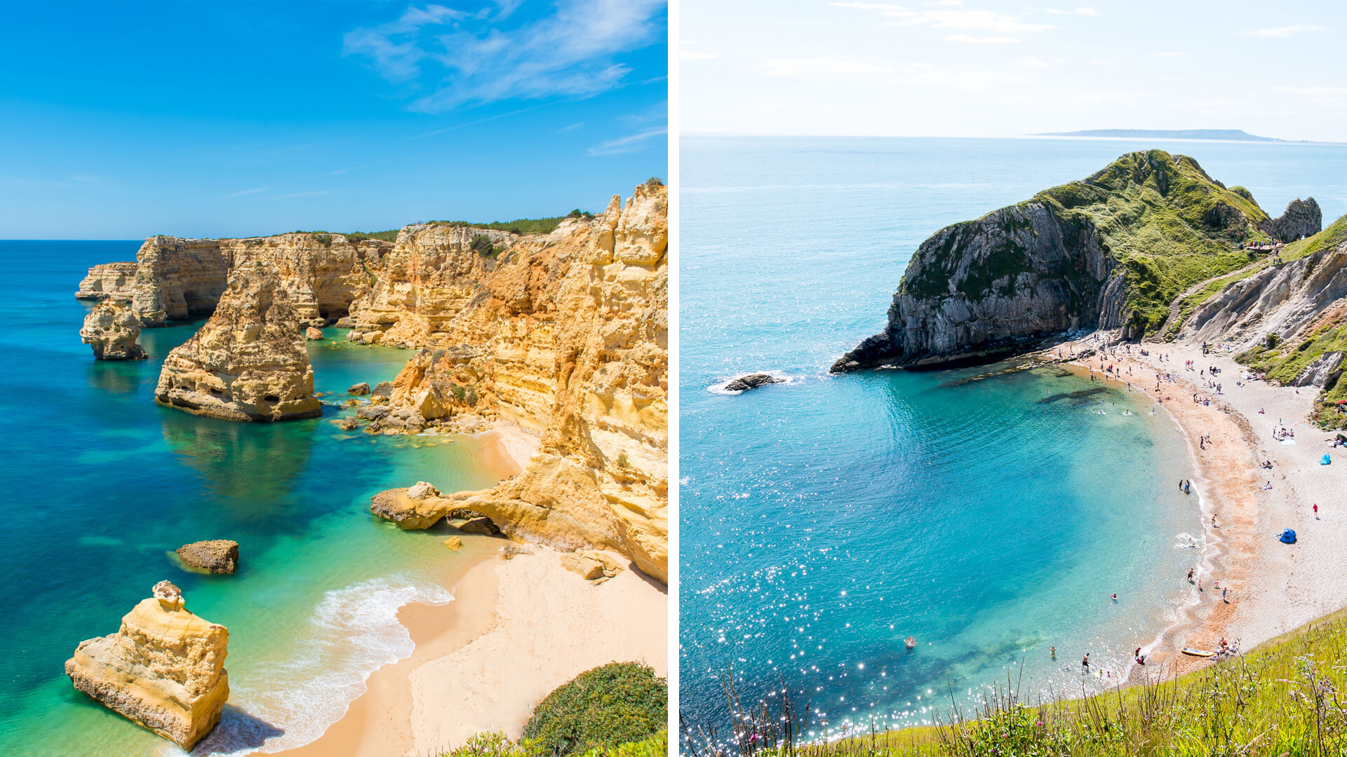 葡萄牙的大西洋海岸与英格兰南部的侏罗纪海岸