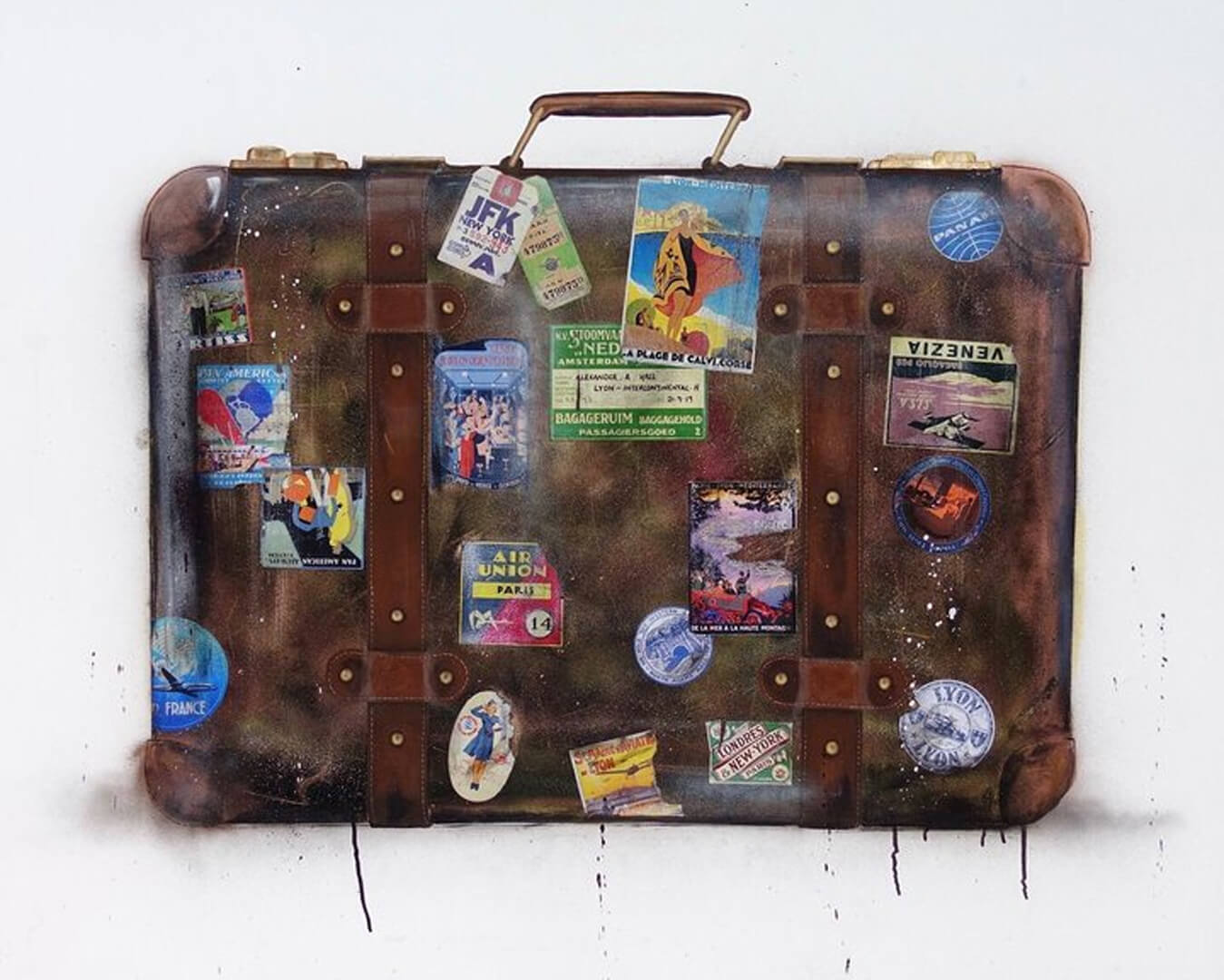 亚历克斯·霍尔的手提箱艺术品