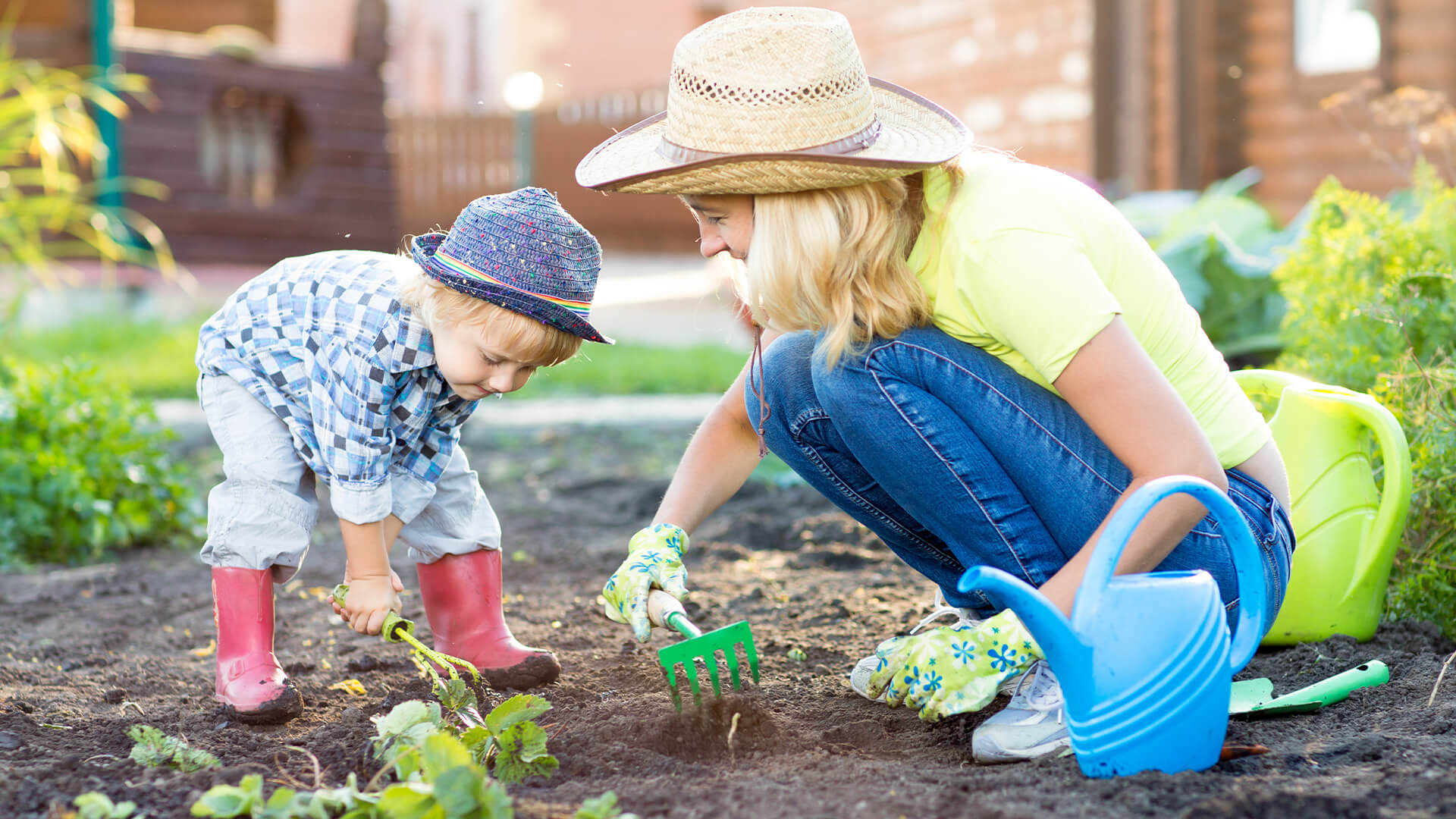 母亲和儿童园艺
