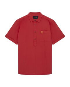 牛津SS套头衫衬衫过度镶板 - 火红 - £55.00（SW1660V_Z894）